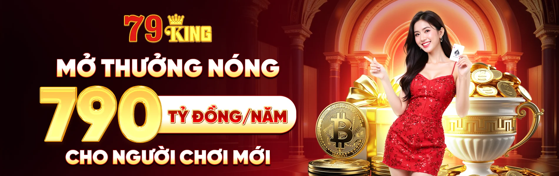 Banner chuyên mục slot, bắn cá và casino live 79King